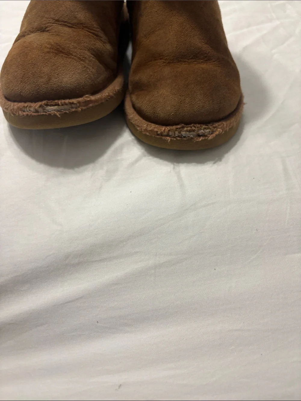 UGG Kids Chestnut Suede Shearling Boots